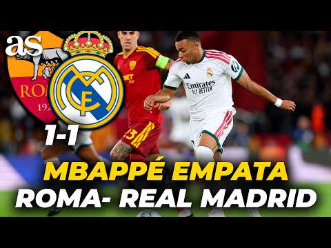 ¡MBAPPÉ hace el EMPATE en su PEOR momento! l Roma - Real Madrid | Carrusel