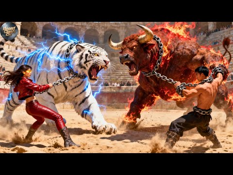 🔥 Tiger vs Iron Bull | Wild Animal Fights | Shocking Outcome!