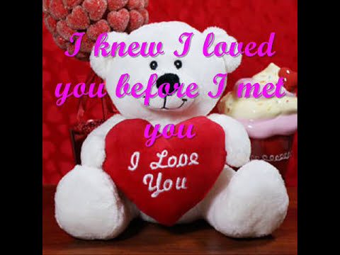 I knew I love you before I met you lyrics by Savage garden