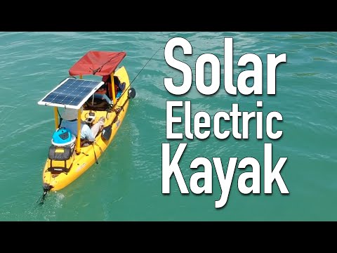 DIY solar powered electric kayak (overview and demo)