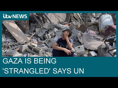 Gaza being 'strangled' UN says as Israel continues preparations for ground offensive| ITV News