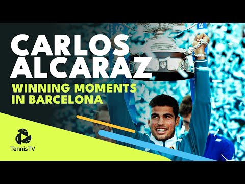 Carlos Alcaraz Championship Point, Trophy Lift & Speech | Barcelona 2022 Final