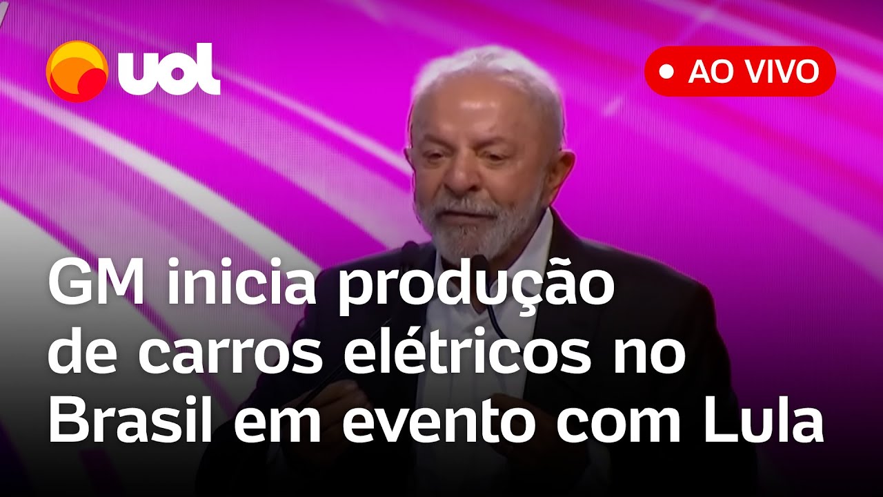 Lula fala ao vivo e inaugura etapa da produção de veículos elétricos da GM no Brasil; assista