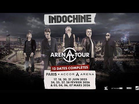 Indochine Arena Tour, le concert évènement ! le 4 mars à 21h15 sur TMC !