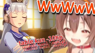 Korone Dying Laughing Just From Gold Ship's Facial Expressions in Umam