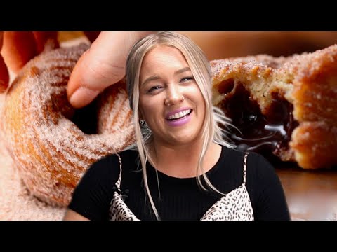 Alix's Chocolate-Stuffed Churro Donut ? Tasty