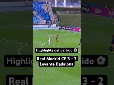 REAL MADRID CF 3 - 2 LEVANTE BADALONA | Highlights del partido 