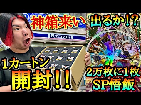 2万枚に1枚しか存在しない幻のSP悟飯をガチで狙って本気の1カートン開封したら超絶なる神引きを見せつける事は出来るのか！？【ドラゴンボール フュージョンワールド 神龍への願い 開封】