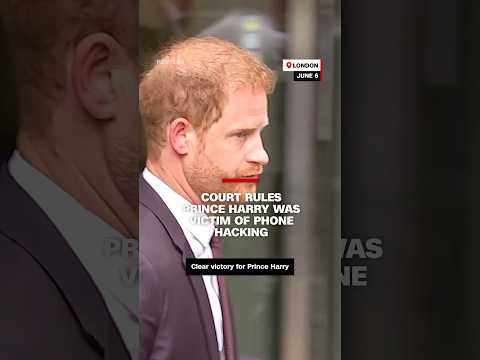 Court rules Prince Harry was victim of phone hacking