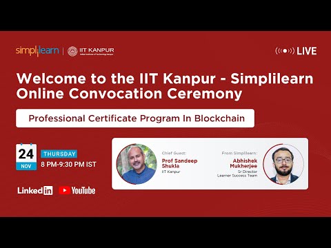 🔥Welcome To IIT Kanpur Simplilearn Online Convocation | PGP 2022 | 24th November 2022 | Simplilearn