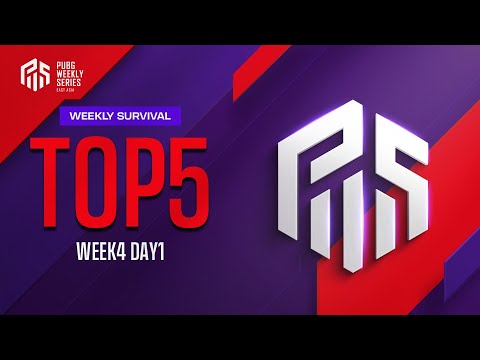 PWS Phase2│デイリーハイライト Week4 Day1│Weekly Survival【PUBG】