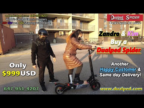 Zandro & Kim Buy A Dualped Spider & Test Ride a Dualped Ultra!
