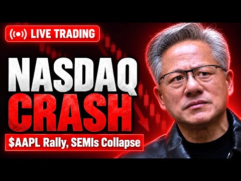 AI Collapse 🚨 Dow Jones &amp; Oil Rise, Semis Big Selloff | Live Trading Stock Market Today