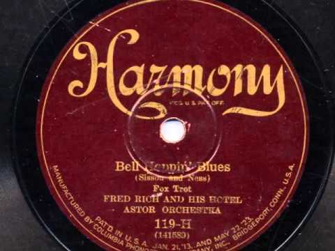 Bell Hoppin' Blues by Fred Rich and his Hotel Astor Orchestra, 1926 online metal music video by FRED RICH
