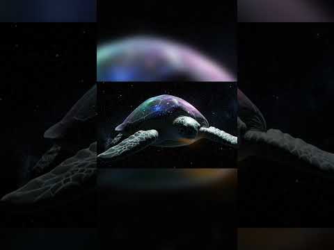 UNBELIEVABLE! A Turtle with a Shell Made of GALAXIES Floating in Space! #shorts #shortvideo