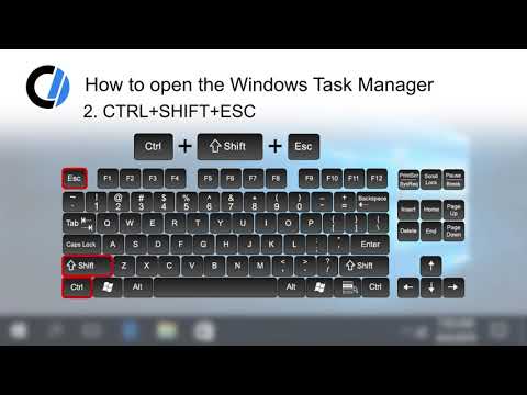 How to open the Windows Task Manager