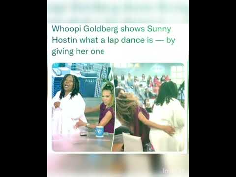 Whoopi Goldberg shows Sunny Hostin what a lap dance is — by giving her one