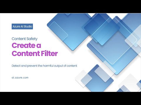 Create a Content Filter in Azure AI Studio