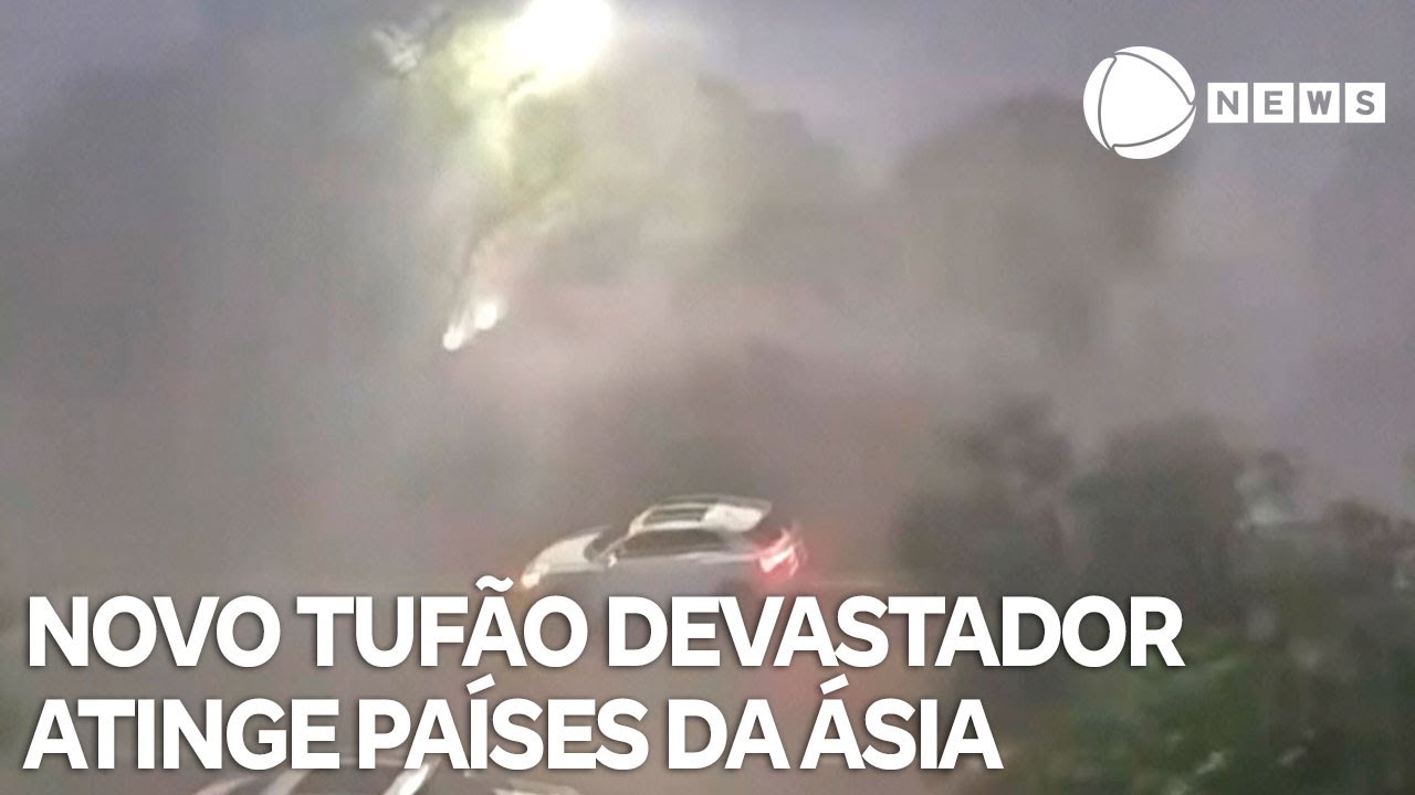 Novo tufão devastador atinge países da Ásia