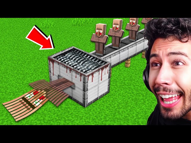 اكتشفنا آلة غريبة تسحب القرويين في قرية ماين كرافت !!؟