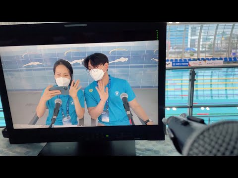 ‍수영 해설위원 👩🏻‍💼 |  2020 코리아마스터즈 수영대회 🥇 김천실내수영장