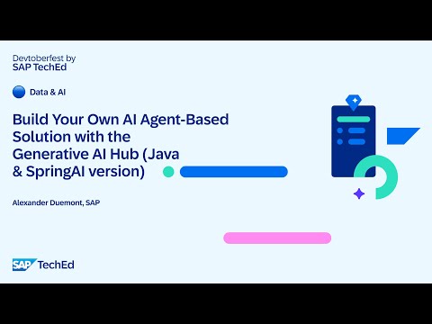 🔵 Build Your Own AI Agent-Based Solution with the Generative AI Hub (Java & SpringAI version)