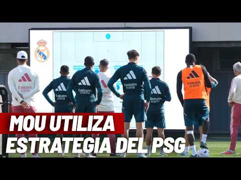 Mourinho copia a Luis Enrique: Pantalla gigante en pleno césped de Valdebebas I MARCA