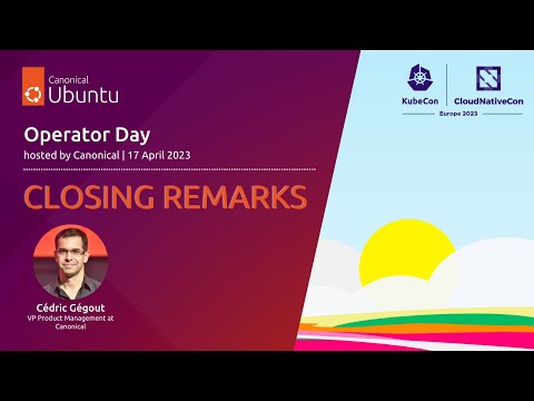 Operator Day Europe 2023 | Closing remarks with Cedric Gegout