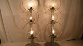 Vintage Mid Century Modern 3 Tier, 3 Tier Table Lamp