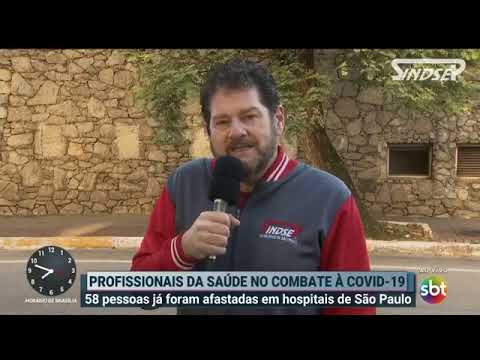 Sérgio fala sobre as condições de trabalho dos profissionais da saúde para o programa Primeiro Impacto