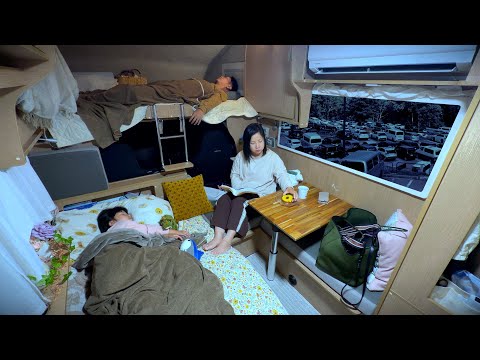 前乗り車中泊の楽しみ方|感動の絶景!紅葉彩る秋の立山|キャンピングカー車中泊