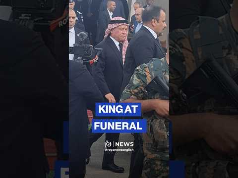 King Abdullah <strong>II</strong> attends funeral to families of Karak attack martyrs