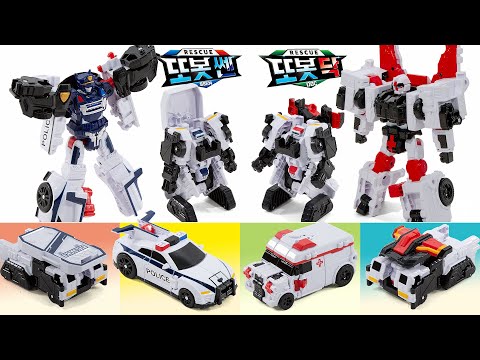 The heroes of the Tobot DAEDO's area transform into police cars <strong>Ssen</strong> and ambulance Doc trailer AMSR