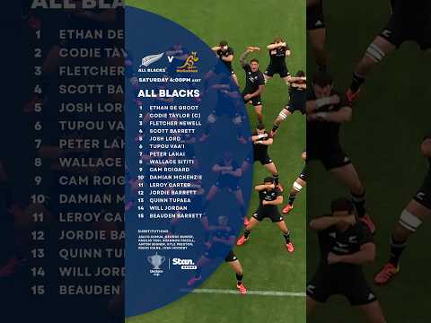 Dave Rennie has revealed <strong>his</strong> All Blacks side to defend the Bledisloe <strong>Cup</strong> 🇳🇿👀 #BledisloeCup