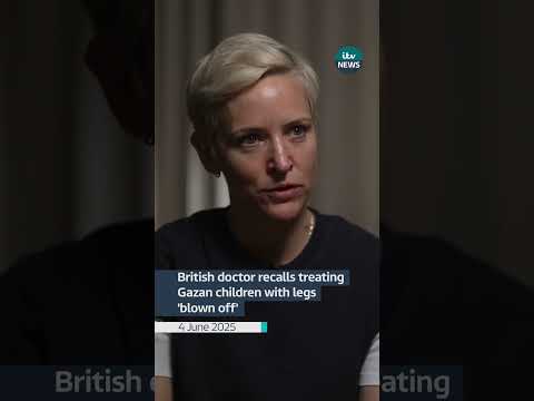 British doctor recalls treating Gazan children with legs 'blown off' | ITV News
