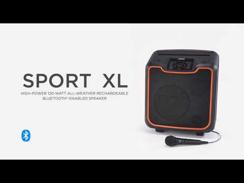 ION® Audio Sport™ XL - HIGH-POWER ALL-WEATHER RECHARGEABLE BLUETOOTH®️-ENABLED SPEAKER