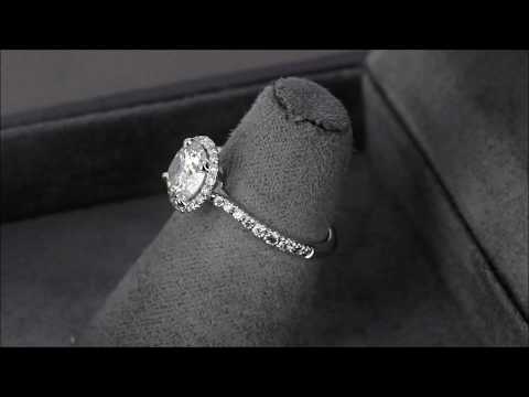 Кольцо из белого золота с бриллиантами в стиле «Cartier Destinée»