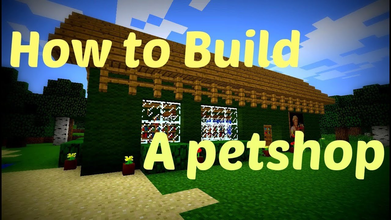 Minecraft - How to build a Pet shop (for real) - YouTube