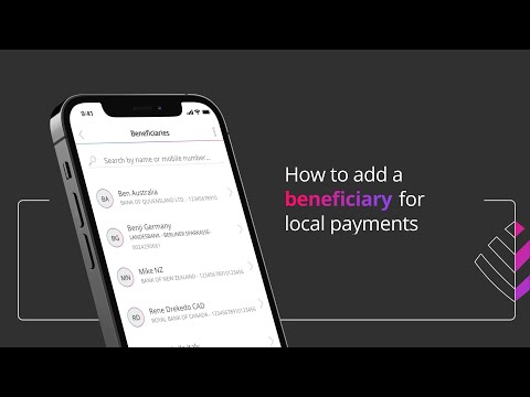 How to add a beneficiary for local payments