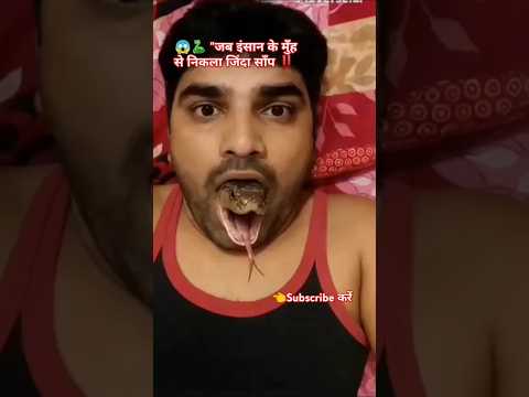 😱🐍 जब इंसान के मुँह से निकला जिंदा साँप ‼️देखो LIVE चमत्कार #snake #viral #shorts #trending #new