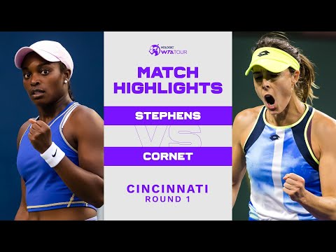 Sloane Stephens vs. Alizé Cornet | 2022 Cincinnati Round 1 | WTA Match Highlights