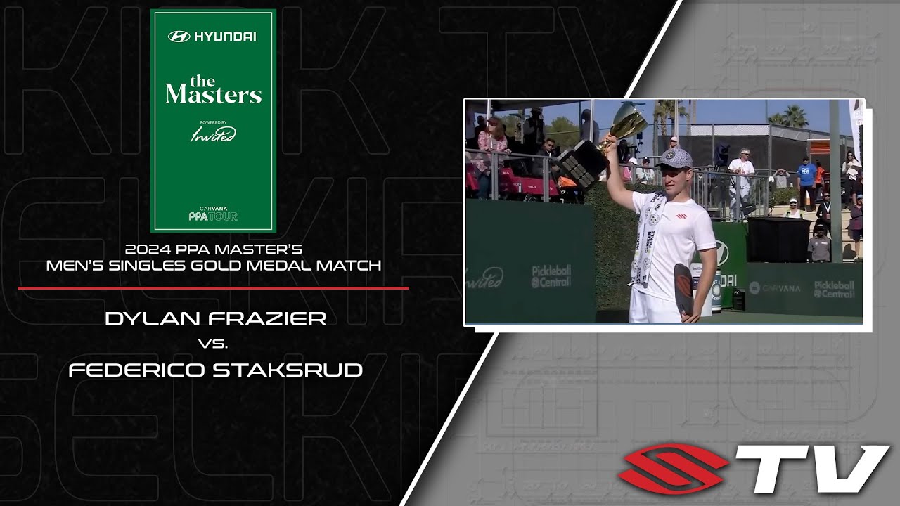 2024 PPA Master's Men's Singles Gold Medal Match - Dylan Frazier vs. Federico Staksrud