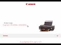 Canon Pixma IX5000 printer installation