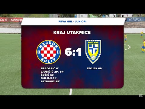 [SAŽETAK] 21. kolo Prve HNL - juniori: Hajduk - Inter-Zaprešić 6:1