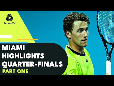 Zverev vs Ruud; Sinner vs Cerundolo; Hurkacz In Doubles | Miami 2022 Quarter-Final Highlights Part 1