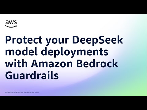 Protect your DeepSeek model deployments with Amazon Bedrock Guardrails | Amazon Web Services