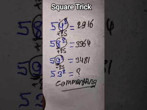 Square Trick #short #maths #of #squreroot #tricks #trending #shorts