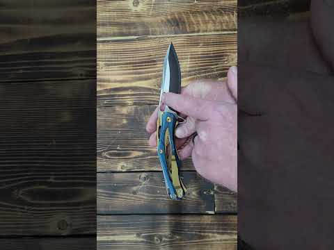 Eafengrow EF204 Folding Pocket Knife,D2 Blade Steel Handle Liner Lock with Clip colorful edc