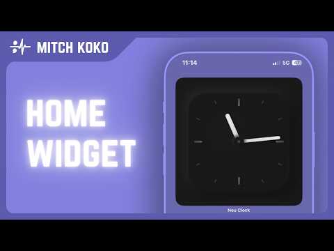 🕓📱 Neumorphic Clock: Modern Home Widgets • Made w/ SwiftUI