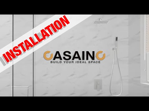  CASAINC shower head install video
